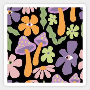 Mushroom Pattern Magnet